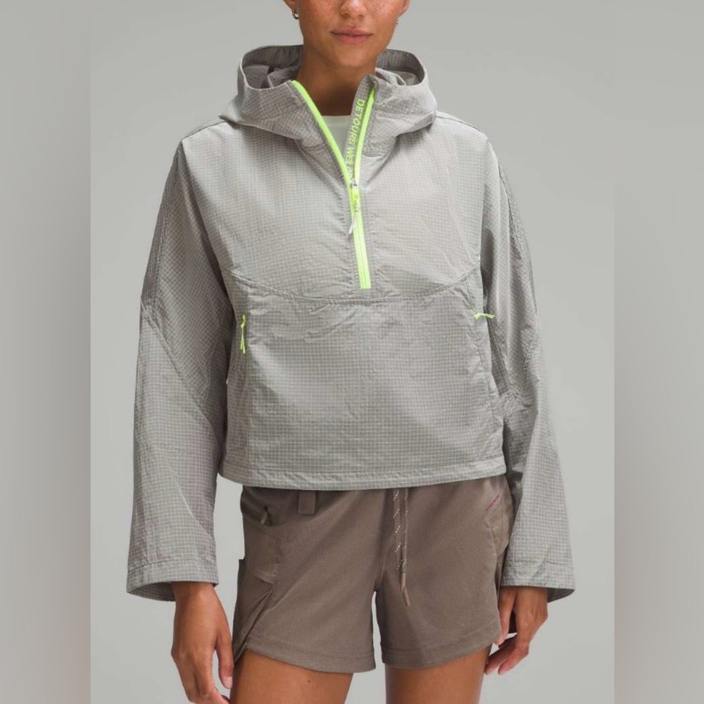 NWOT NEW Lululemon Ripstop Half-Zip Hiking Pullover White Opal